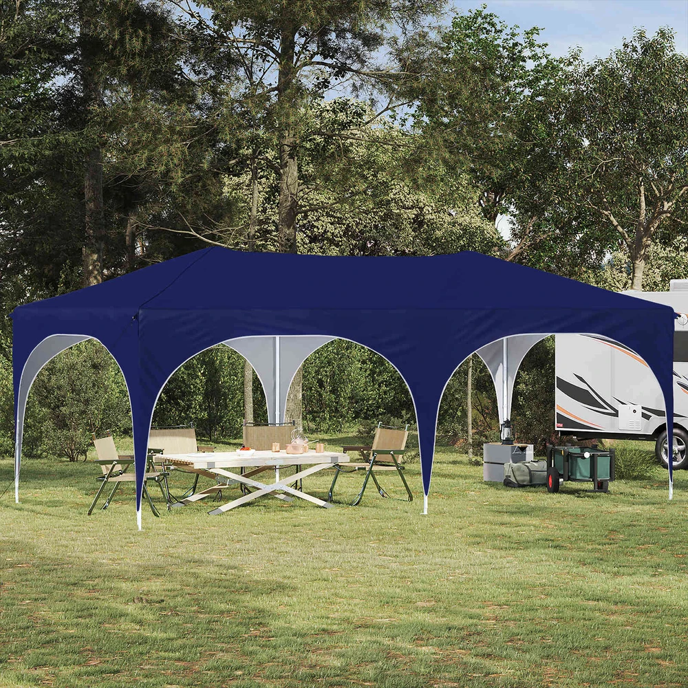 Pop-up šventinis palapinė 575 x 288 x 245 cm Mėlyna