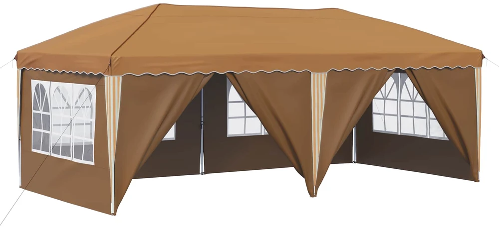 Pop-up šventinis palapinė 575 x 288 x 245 cm Smėlio
