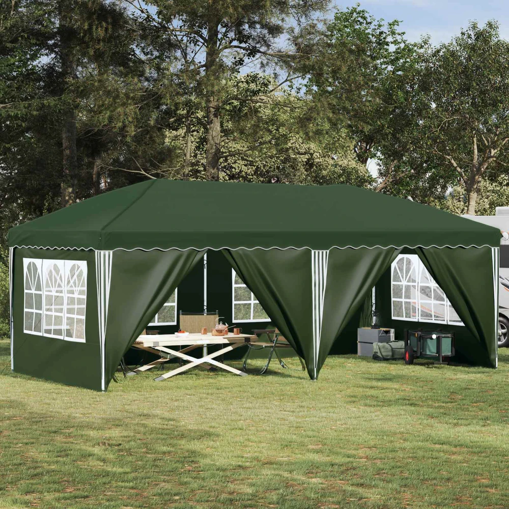 Pop-up šventinis palapinė 575 x 288 x 245 cm Žalia