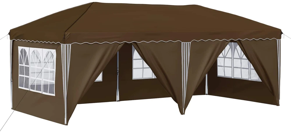 Pop-up šventinis palapinė 575 x 288 x 245 cm Taupe