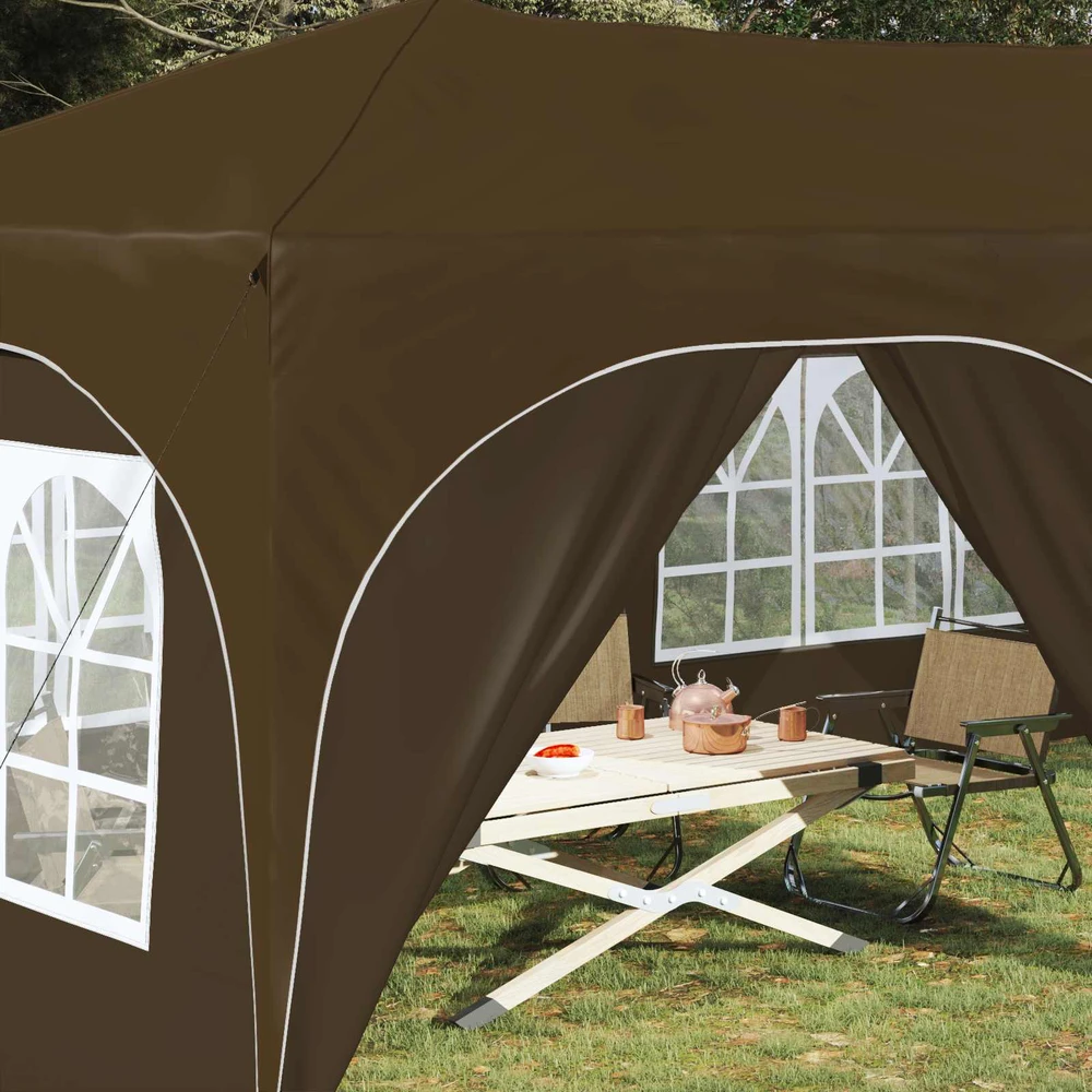 Pop-up šventinis palapinė 575 x 288 x 245 cm Taupe