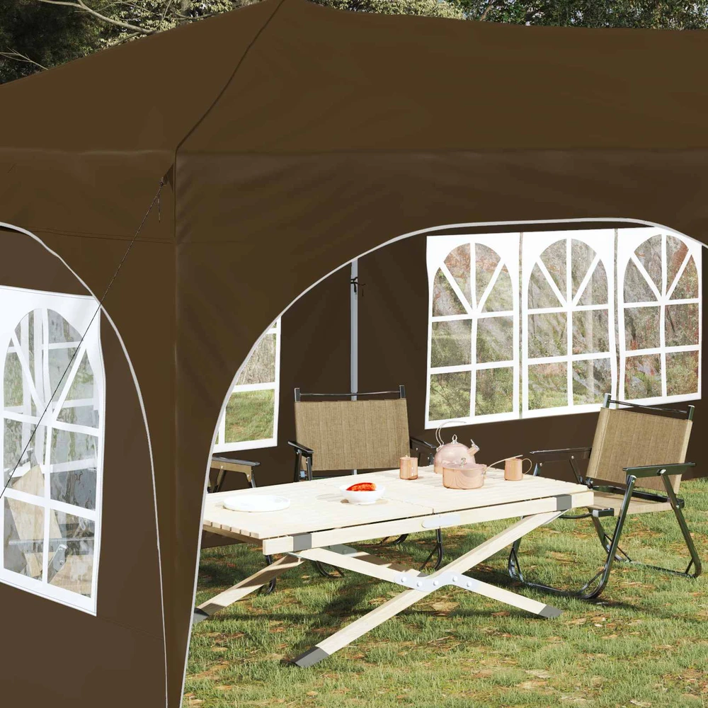 Pop-up šventinis palapinė 575 x 288 x 245 cm Taupe