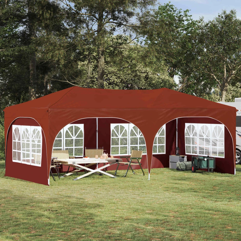 Pop-up šventinis palapinė 575 x 288 x 245 cm Terakotos