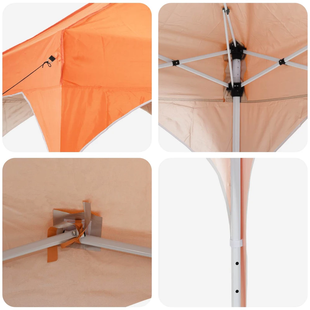 Pop-up šventinis palapinė 575 x 288 x 245 cm Oranžinė