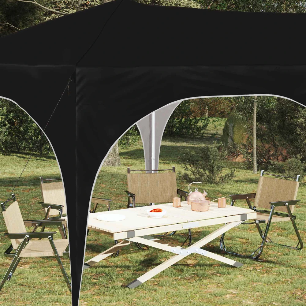 Pop-up šventinis palapinė 575 x 288 x 245 cm Juoda