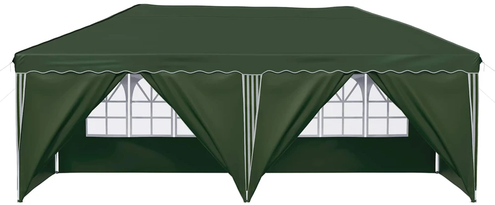 Pop-up šventinis palapinė 575 x 288 x 245 cm Žalia