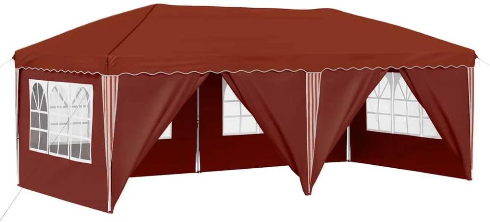 Pop-up šventinis palapinė 575 x 288 x 245 cm Terakotos