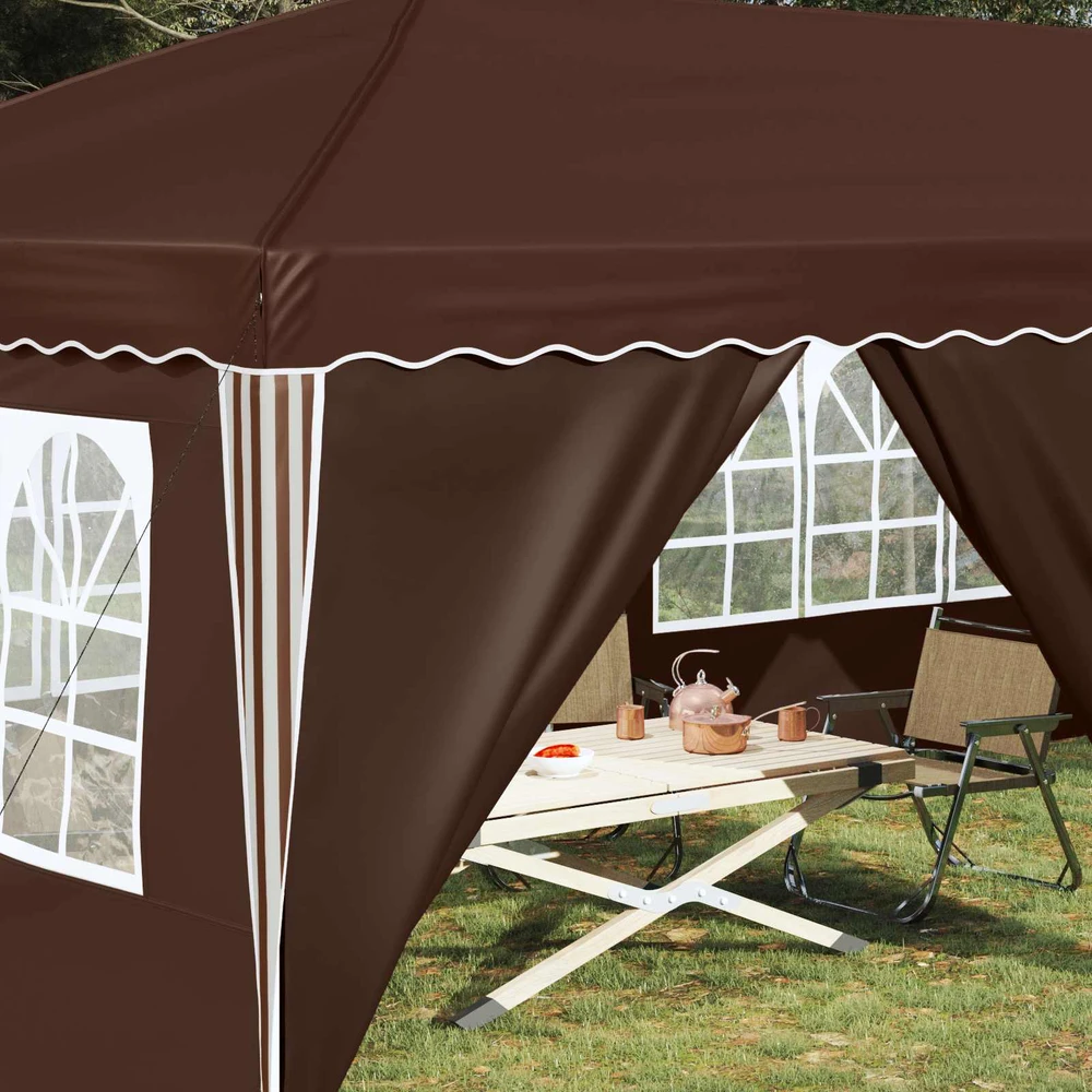 Pop-up šventinis palapinė 575 x 288 x 245 cm Ruda