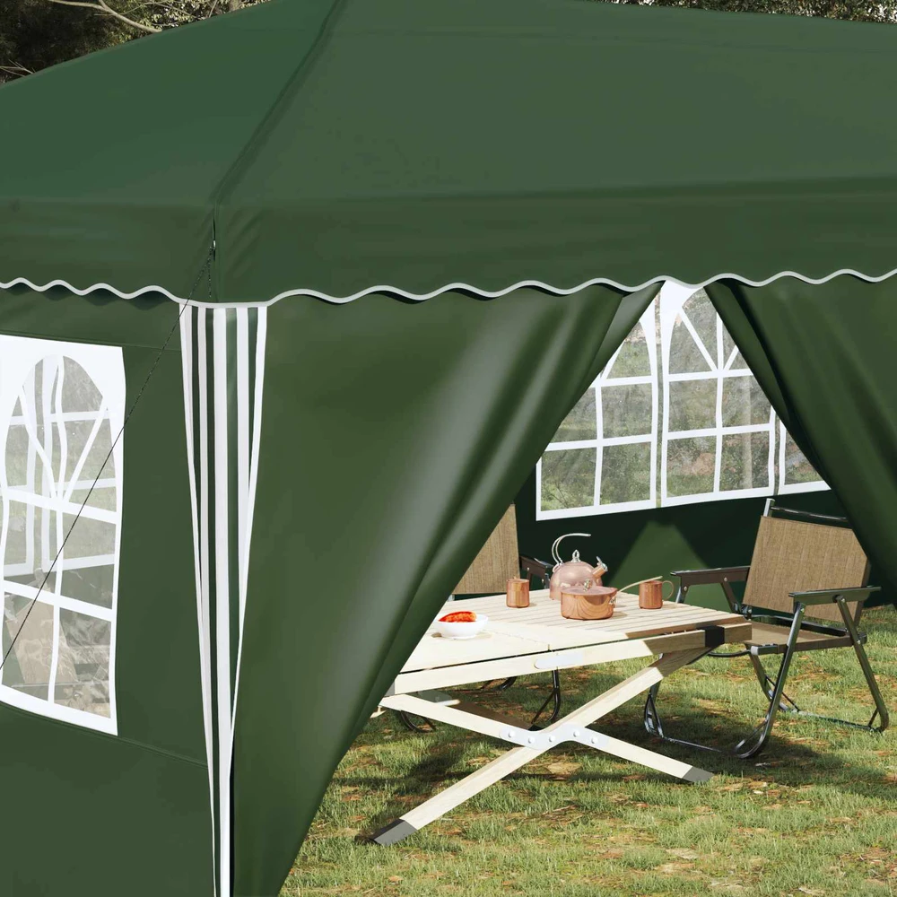 Pop-up šventinis palapinė 575 x 288 x 245 cm Žalia