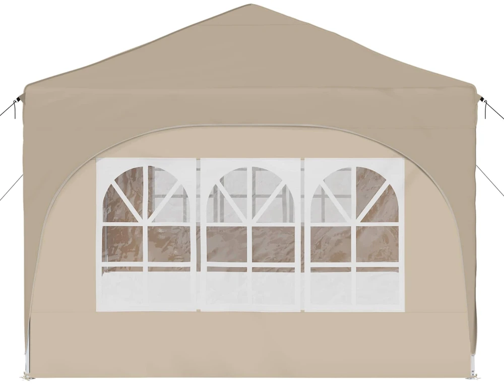 Pop-up šventinis palapinė 575 x 288 x 245 cm Kreminė