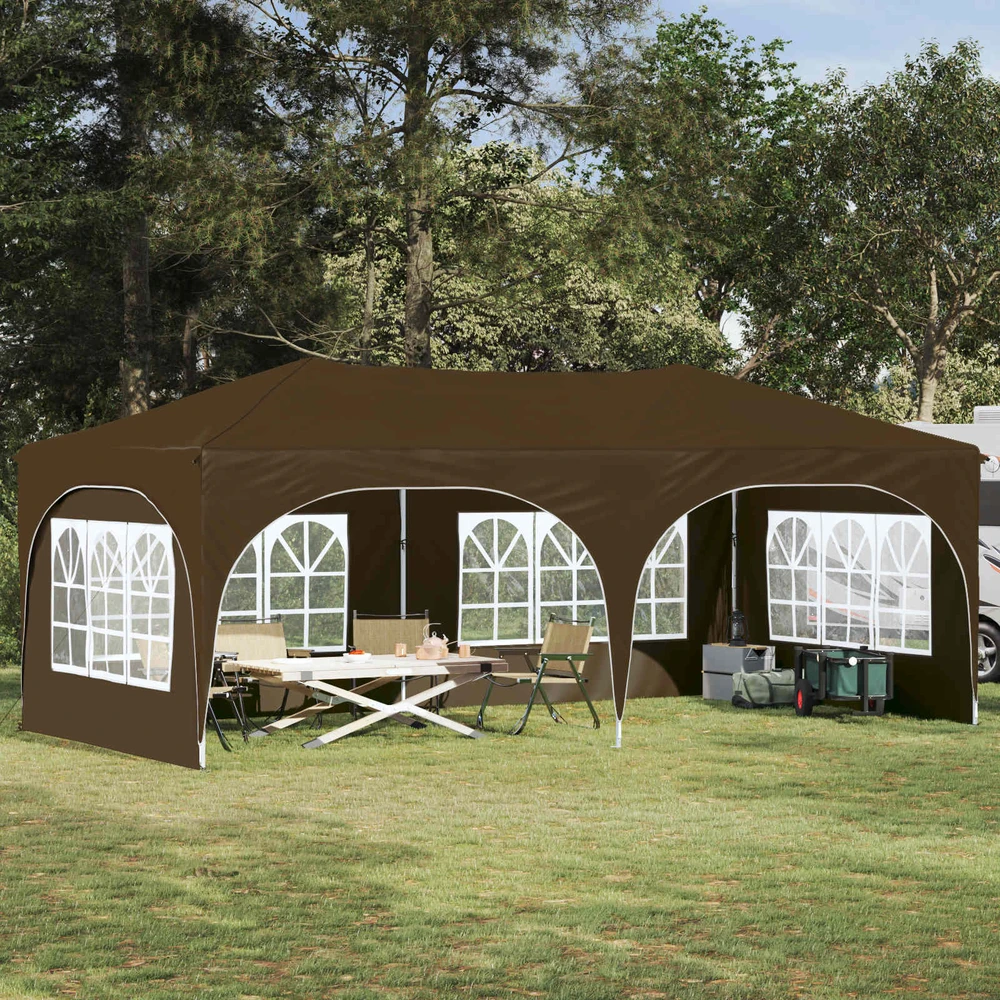 Pop-up šventinis palapinė 575 x 288 x 245 cm Taupe