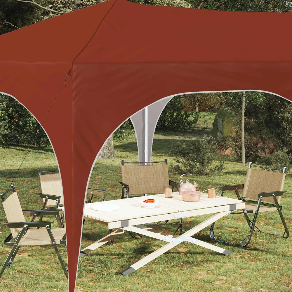 Pop-up šventinis palapinė 575 x 288 x 245 cm Terakotos