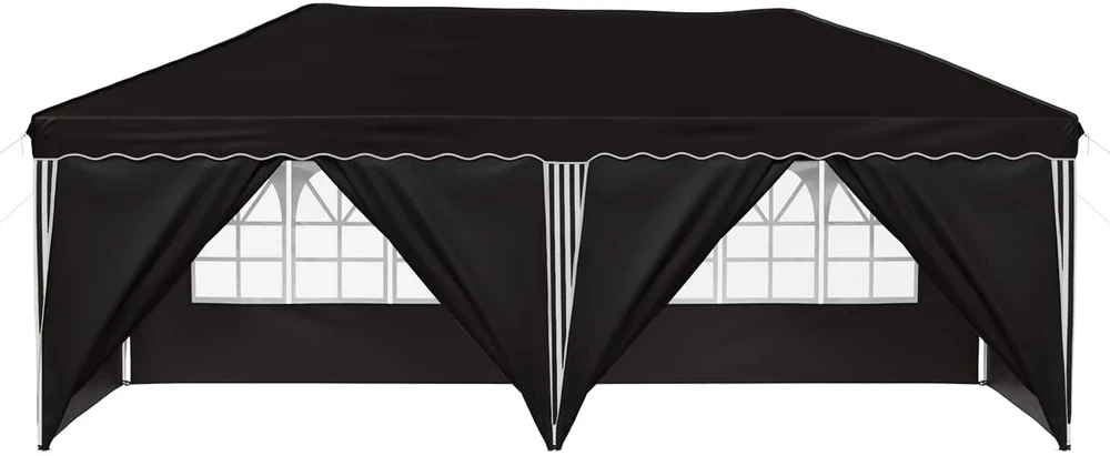 Pop-up šventinis palapinė 575 x 288 x 245 cm Juoda