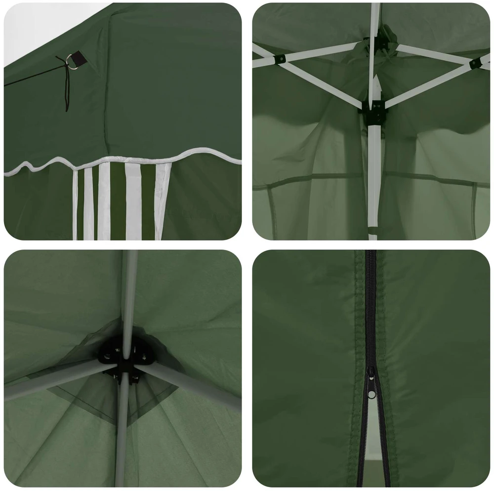 Pop-up šventinis palapinė 575 x 288 x 245 cm Žalia
