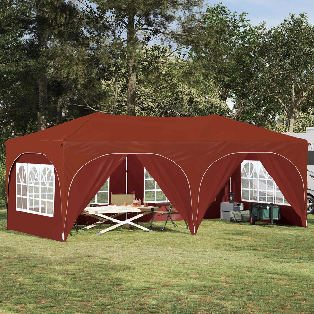 Pop-up šventinis palapinė 575 x 288 x 245 cm Terakotos