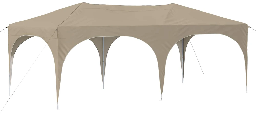 Pop-up šventinis palapinė 575 x 288 x 245 cm Kreminė