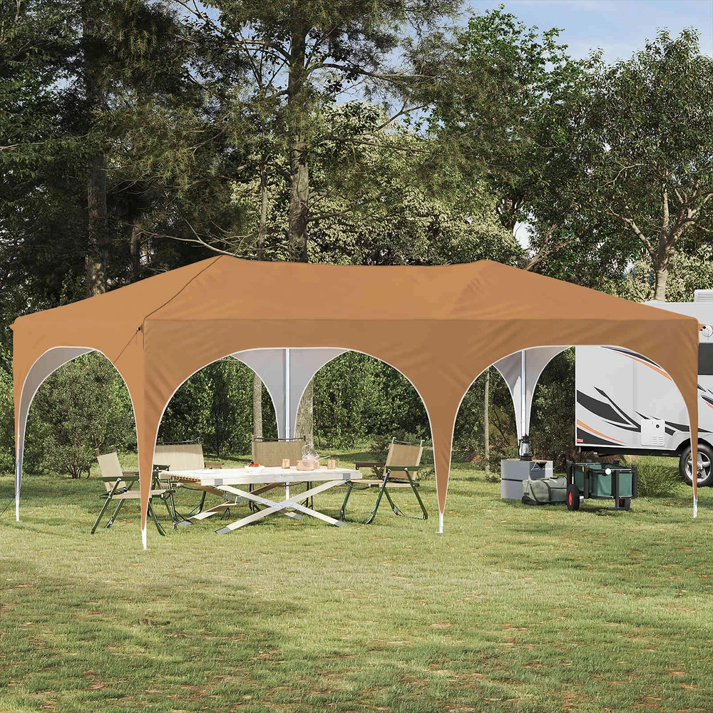 Pop-up šventinis palapinė 575 x 288 x 245 cm Smėlio
