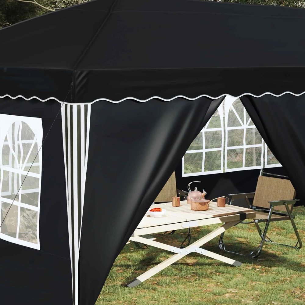 Pop-up šventinis palapinė 575 x 288 x 245 cm Antracitas