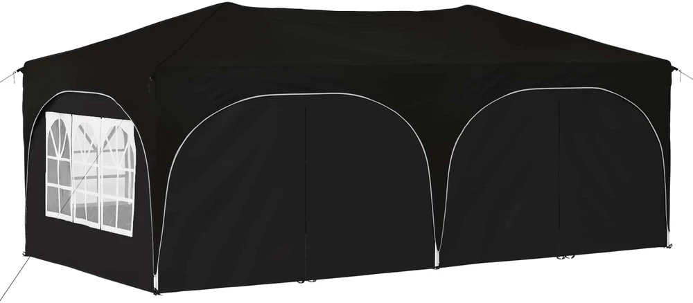 Pop-up šventinis palapinė 575 x 288 x 245 cm Juoda