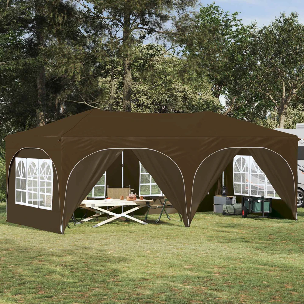 Pop-up šventinis palapinė 575 x 288 x 245 cm Taupe