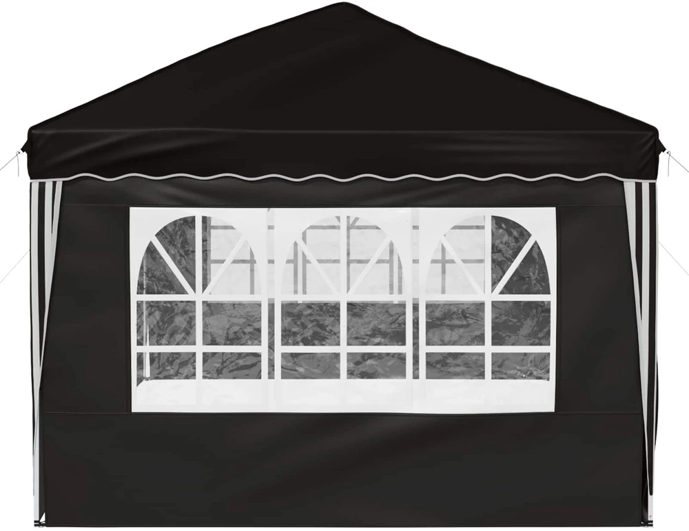 Pop-up šventinis palapinė 575 x 288 x 245 cm Juoda