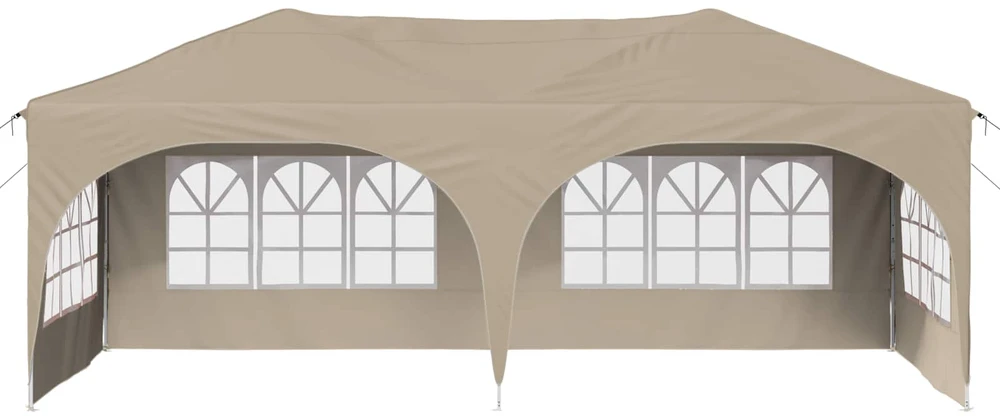 Pop-up šventinis palapinė 575 x 288 x 245 cm Kreminė