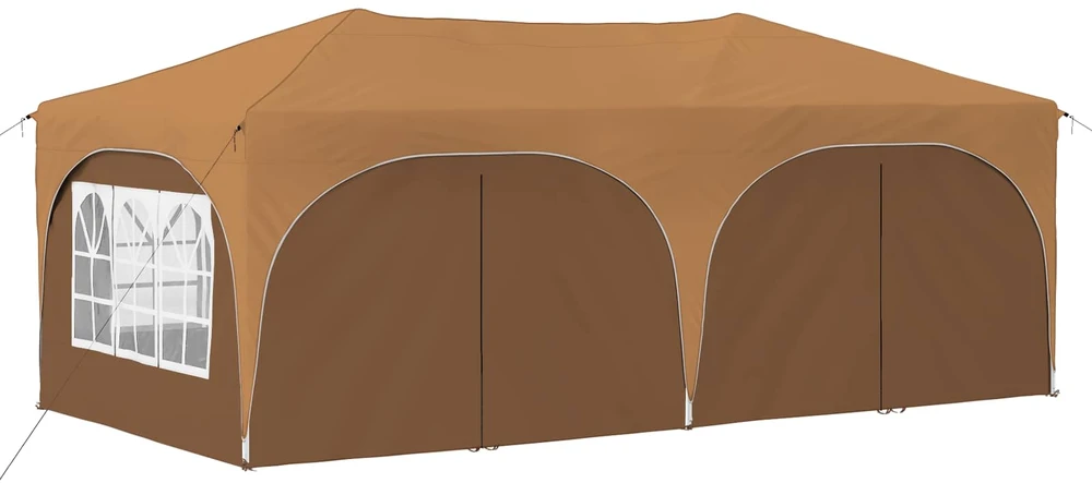 Pop-up šventinis palapinė 575 x 288 x 245 cm Smėlio