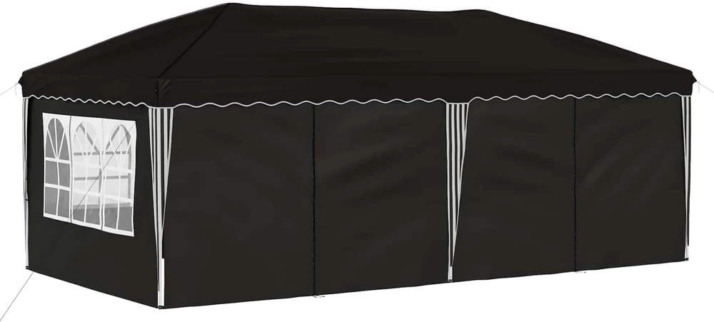 Pop-up šventinis palapinė 575 x 288 x 245 cm Juoda