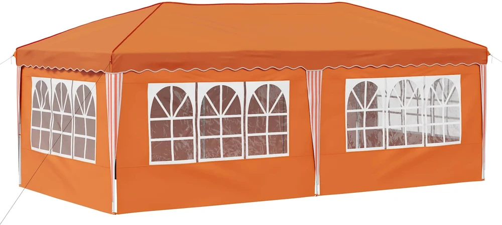 Pop-up šventinis palapinė 575 x 288 x 245 cm Oranžinė