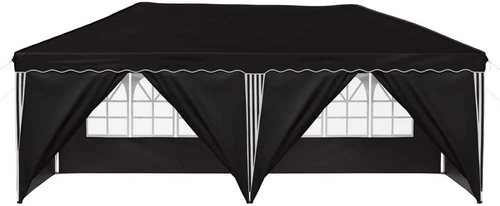 Pop-up šventinis palapinė 575 x 288 x 245 cm Juoda