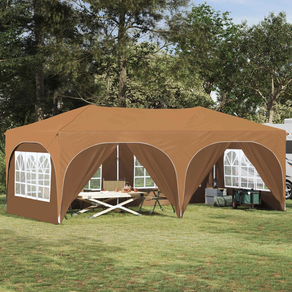 Pop-up šventinis palapinė 575 x 288 x 245 cm Smėlio