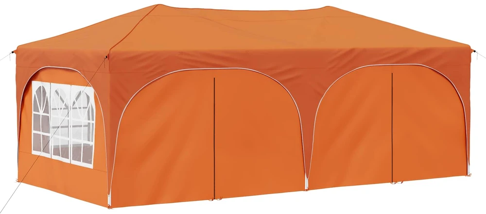 Pop-up šventinis palapinė 575 x 288 x 245 cm Oranžinė