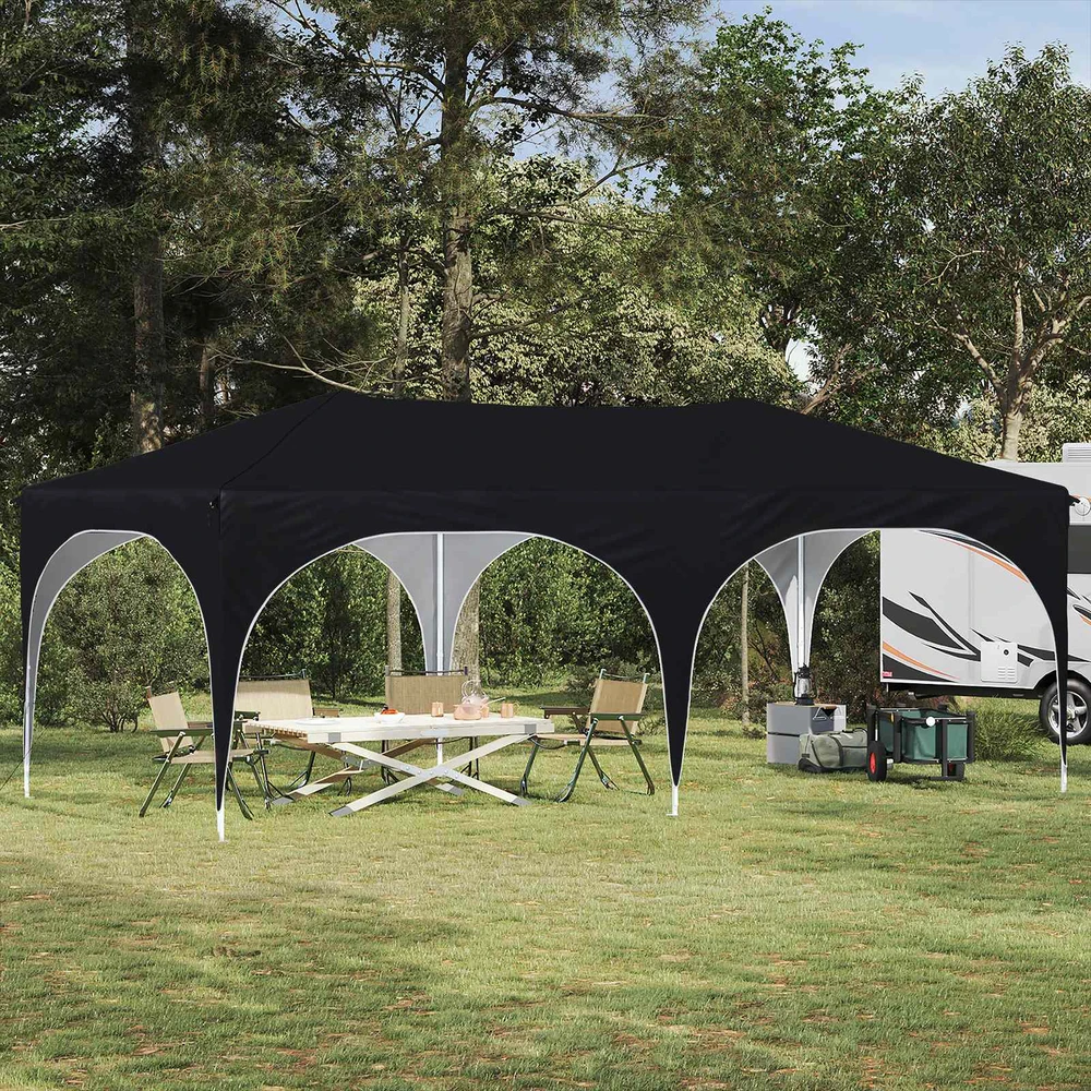 Pop-up šventinis palapinė 575 x 288 x 245 cm Antracito