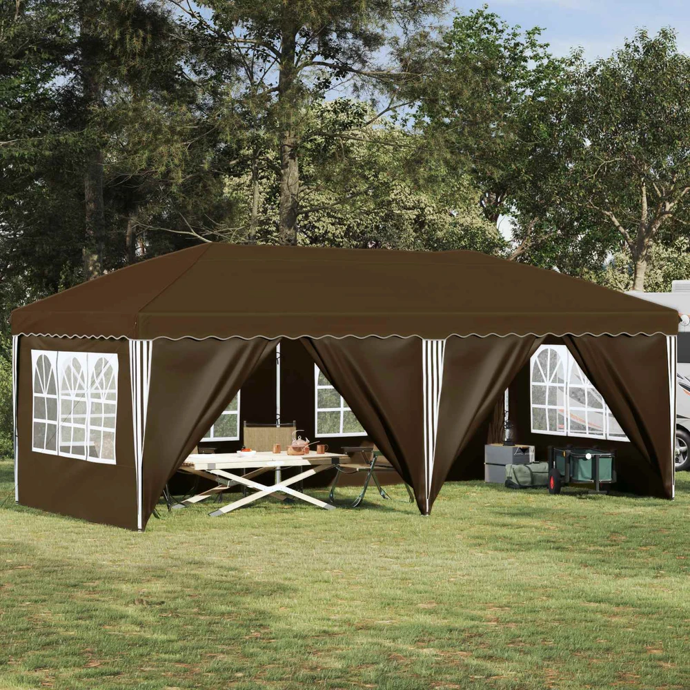 Pop-up šventinis palapinė 575 x 288 x 245 cm Taupe