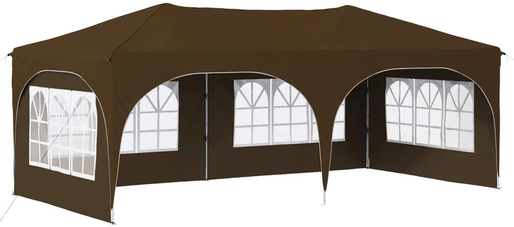 Pop-up šventinis palapinė 575 x 288 x 245 cm Taupe