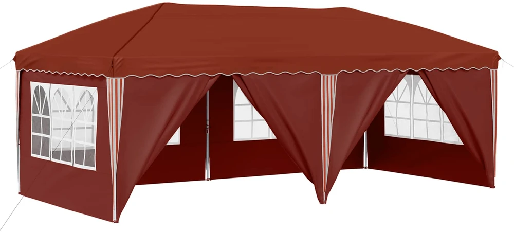 Pop-up šventinis palapinė 575 x 288 x 245 cm Terakotos