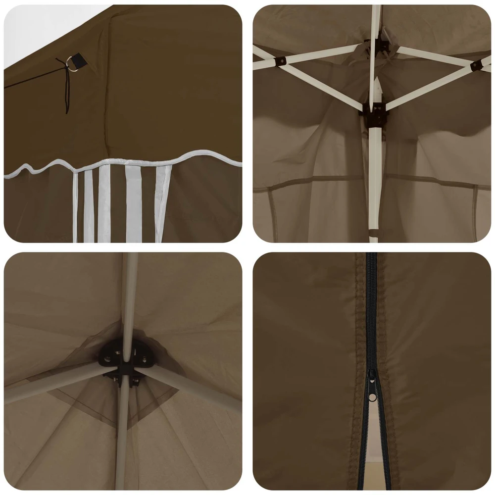 Pop-up šventinis palapinė 575 x 288 x 245 cm Taupe