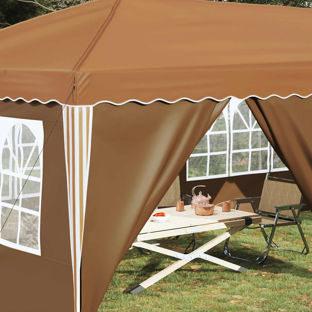 Pop-up šventinis palapinė 575 x 288 x 245 cm Smėlio