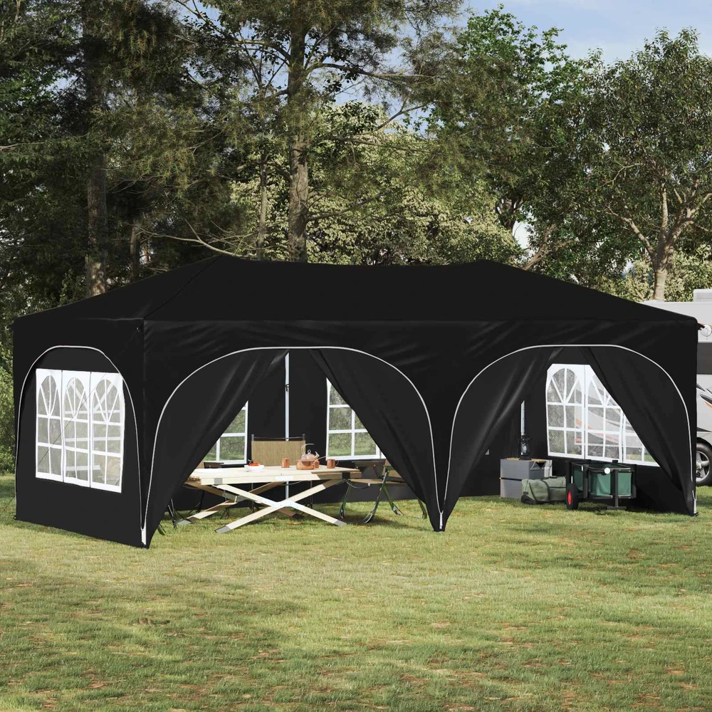 Pop-up šventinis palapinė 575 x 288 x 245 cm Juoda