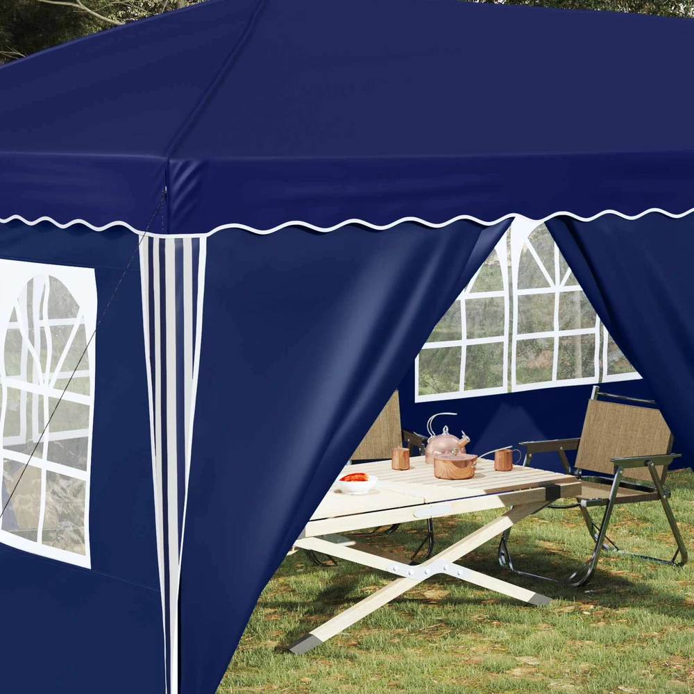 Pop-up šventinis palapinė 575 x 288 x 245 cm Mėlyna