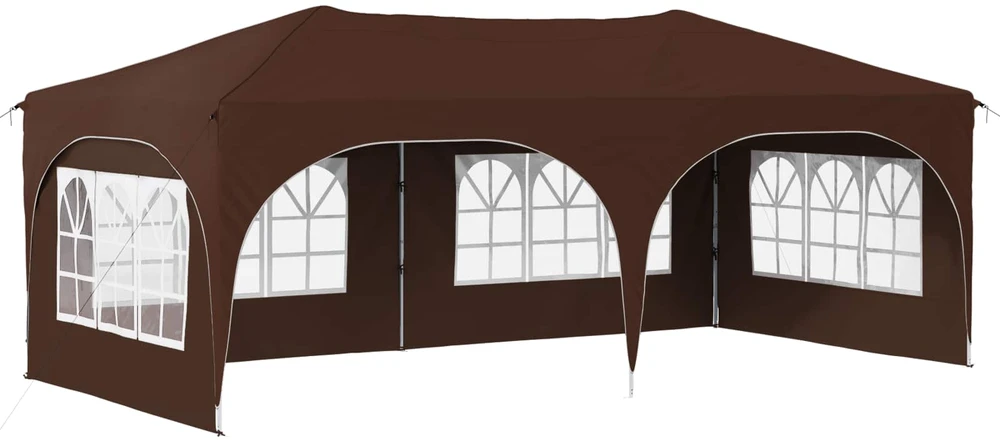 Pop-up šventinis palapinė 575 x 288 x 245 cm Ruda