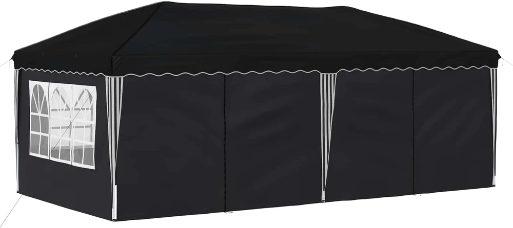 Pop-up šventinis palapinė 575 x 288 x 245 cm Antracitas