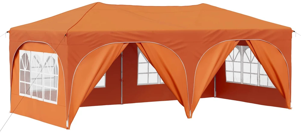 Pop-up šventinis palapinė 575 x 288 x 245 cm Oranžinė