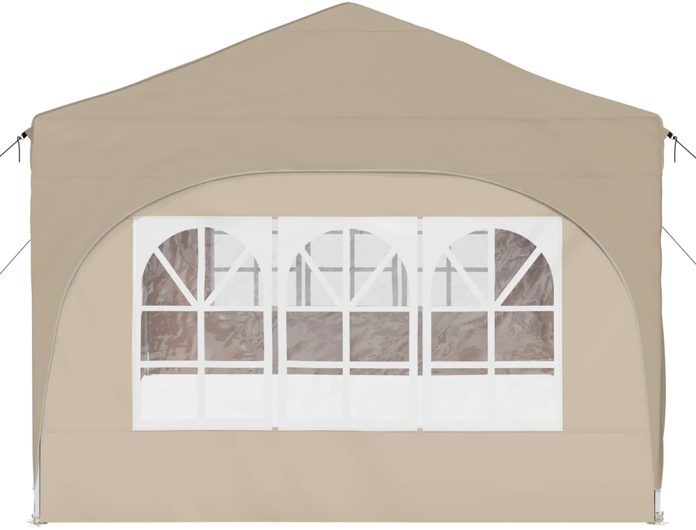 Pop-up šventinis palapinė 575 x 288 x 245 cm Kreminė
