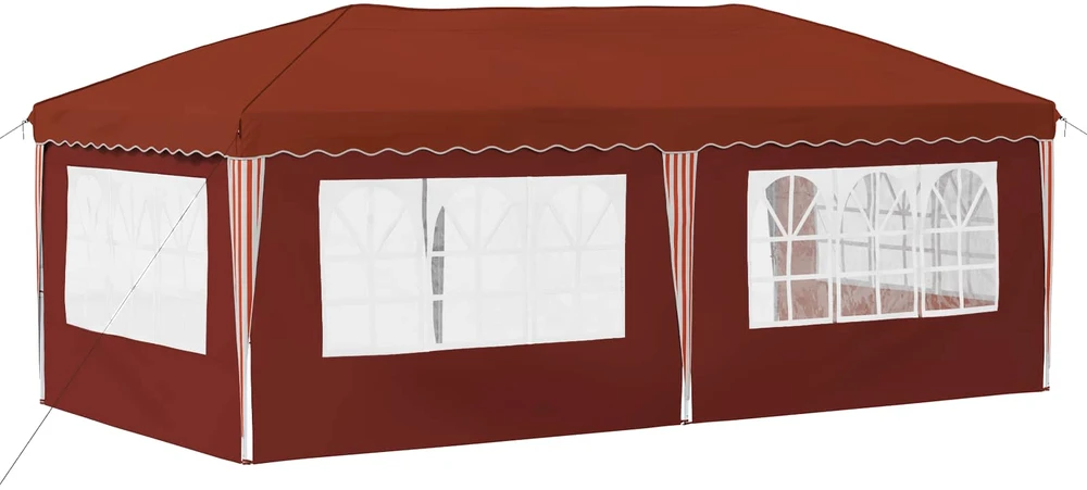 Pop-up šventinis palapinė 574 x 289 x 245 cm Terakotos