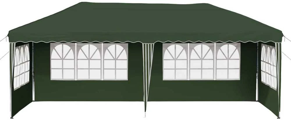 Pop-up šventinis palapinė 575 x 289 x 245 cm Žalia