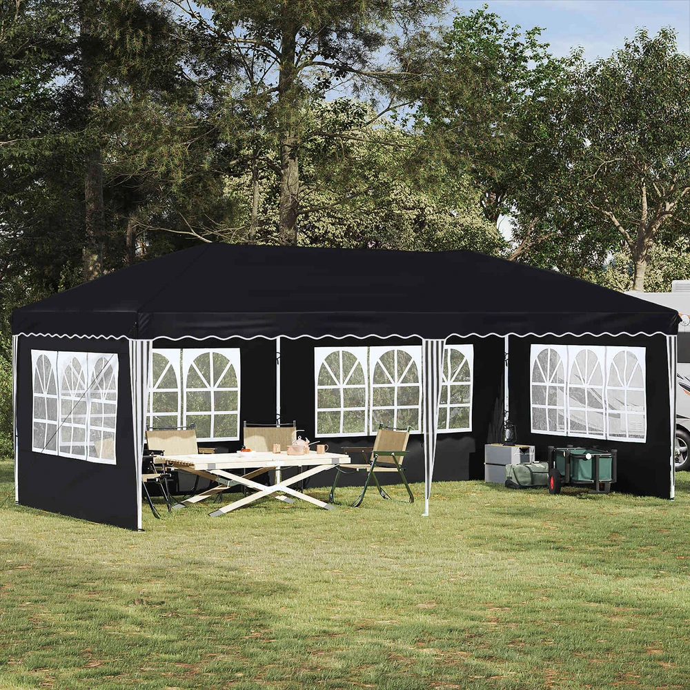Pop-up šventinis palapinė 575 x 289 x 245 cm Antracitas