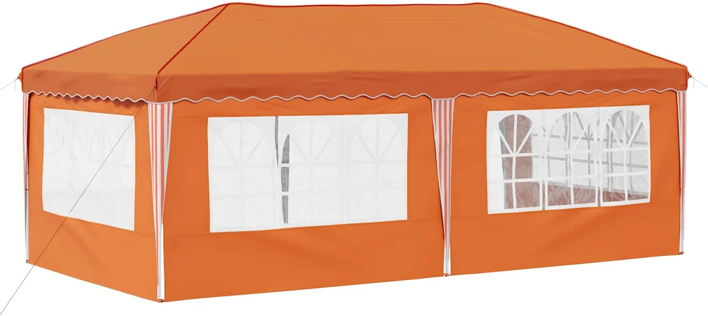Pop-up šventinis palapinė 574 x 289 x 245 cm Oranžinė