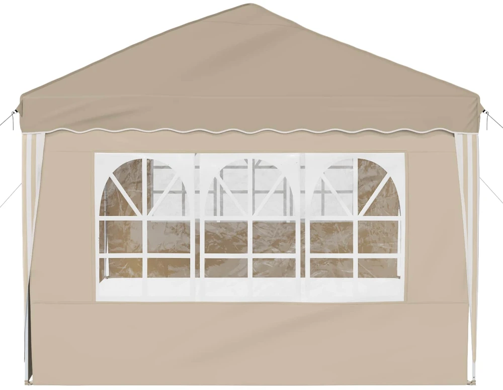 Pop-up šventinis palapinė 574 x 289 x 245 cm Kreminė