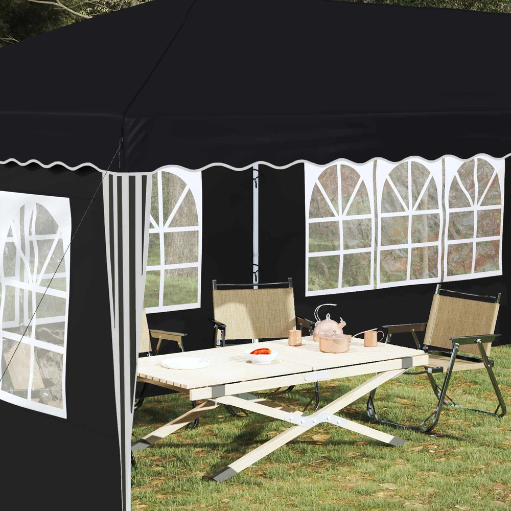 Pop-up šventinis palapinė 575 x 289 x 245 cm Antracitas